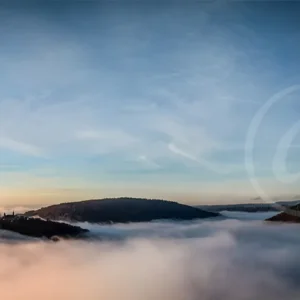 Dilsberg im Nebel | Panorama 01 | 20 x 60 cm